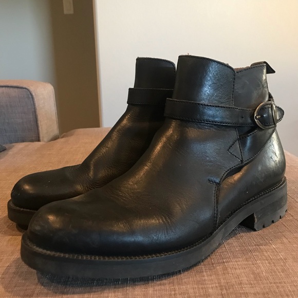 Men's Impulse Leather Ankle Boots - 10 - Picture 2 of 7